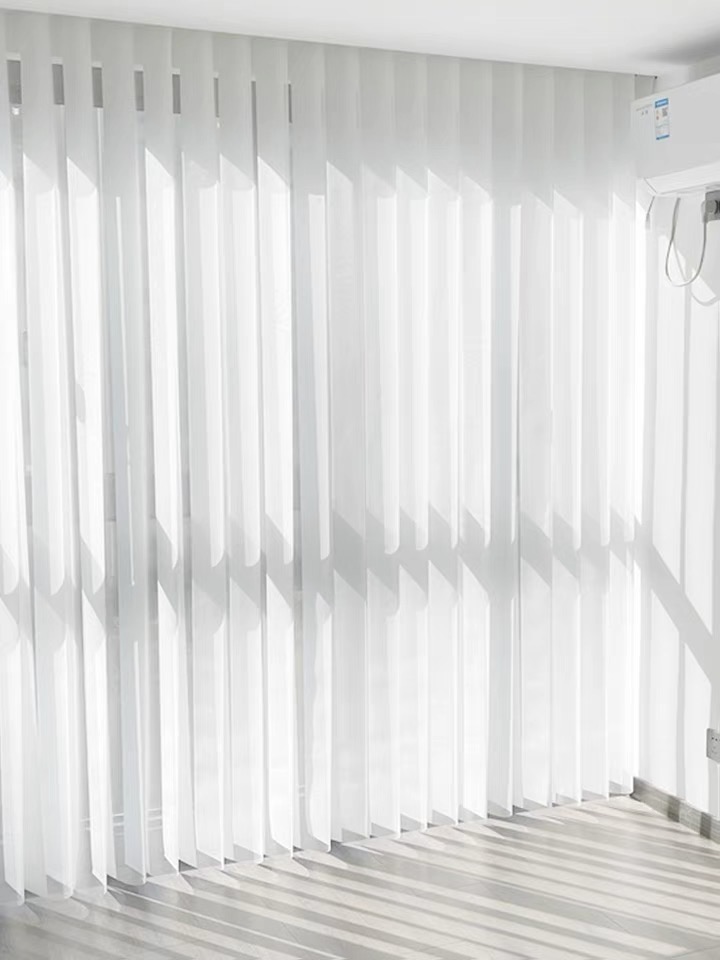 Cortinas de persianas verticales transparentes motorizadas