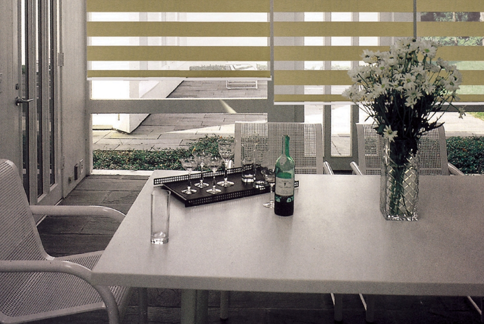 Cubiertas de ventanas modernas para puertas corredizas de vidrio