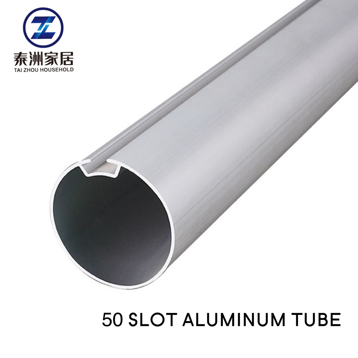Persianas enrollables de tubo de aluminio con ranura de 50 mm