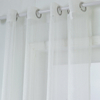 Cortinas de gasa de lino sintético para dormitorio