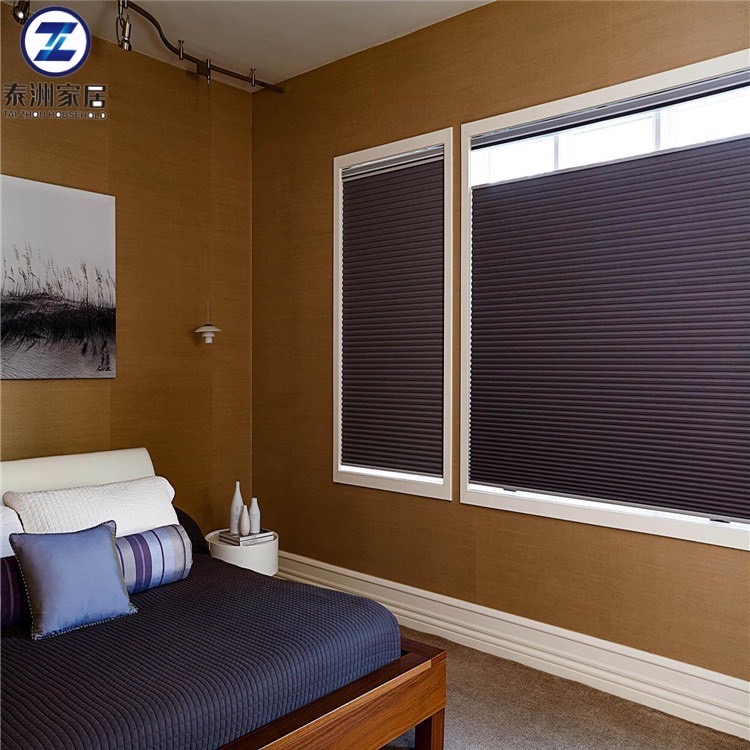 Cortinas celulares de nido de abeja inalámbricas de doble celda