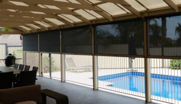 Cubiertas de ventanas exteriores para patio