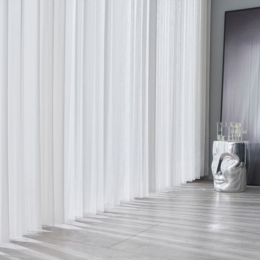Cortinas de persianas verticales transparentes motorizadas